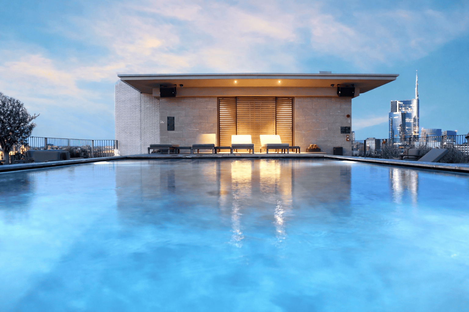 rooftop pool milan